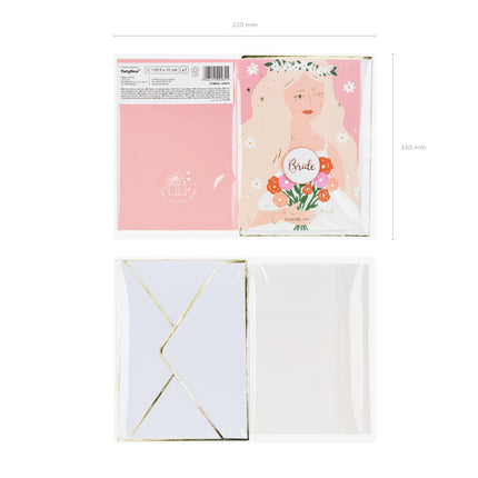 Carte de vœux Bride 15cm