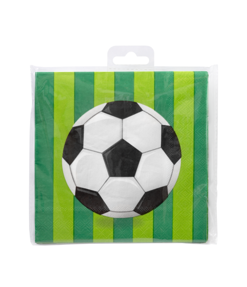 Serviettes de table Football 16cm 16pcs