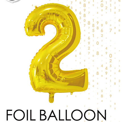 Ballon de baudruche Figure 2 Or 66cm