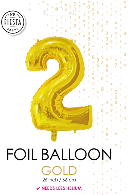 Ballon de baudruche Figure 2 Or 66cm