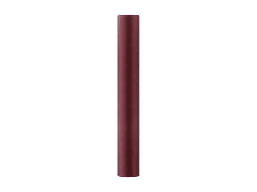 Chemin de table rouge bordeaux 36cm 9m