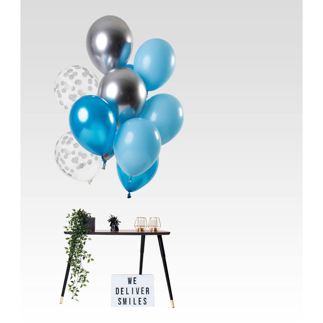 Jeu de ballons bleus 30cm 12pcs