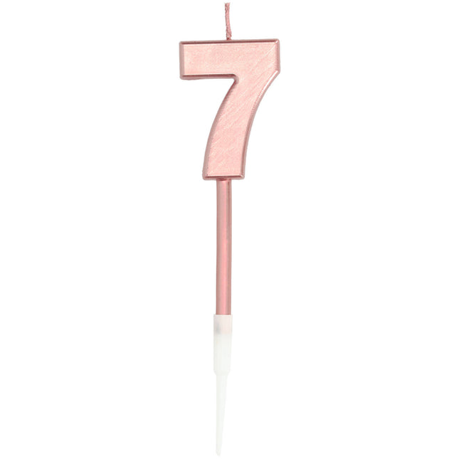 Bougie Figure 7 Rose Gold Metallic 15cm