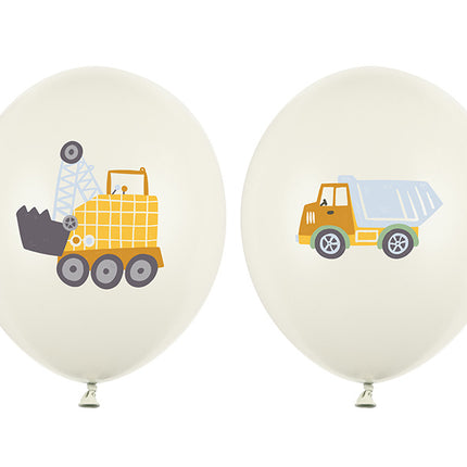 Ballons de baudruche Véhicules de construction 30cm 50pcs