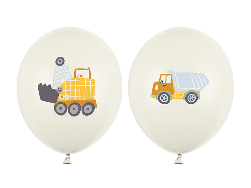Ballons de baudruche Véhicules de construction 30cm 50pcs