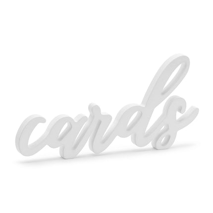 Cartes de décoration de table blanches 20cm