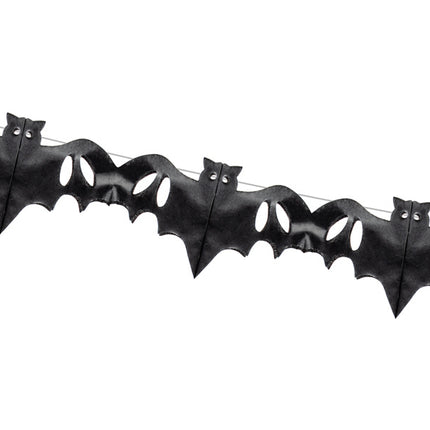 Guirlande d'Halloween Chauve-Souris Noire 4m