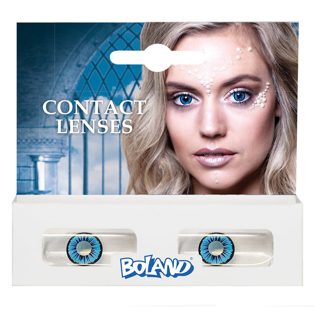 Lentilles de couleur Bleu ange