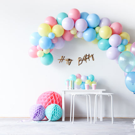Ballons colorés Pastel 13cm 50pcs