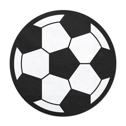 Serviettes de table Football 13,5cm 20pcs