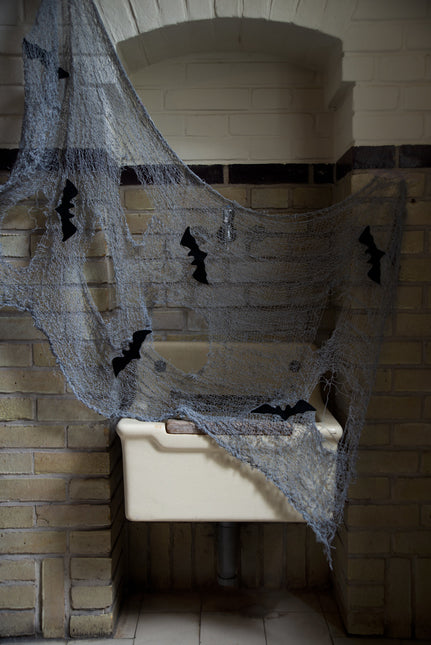 Chauve-souris en filet d'Halloween 1.5m