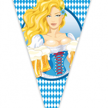 Drapeau de la fête de la bière Willkommen Zum Oktoberfest 1.5m