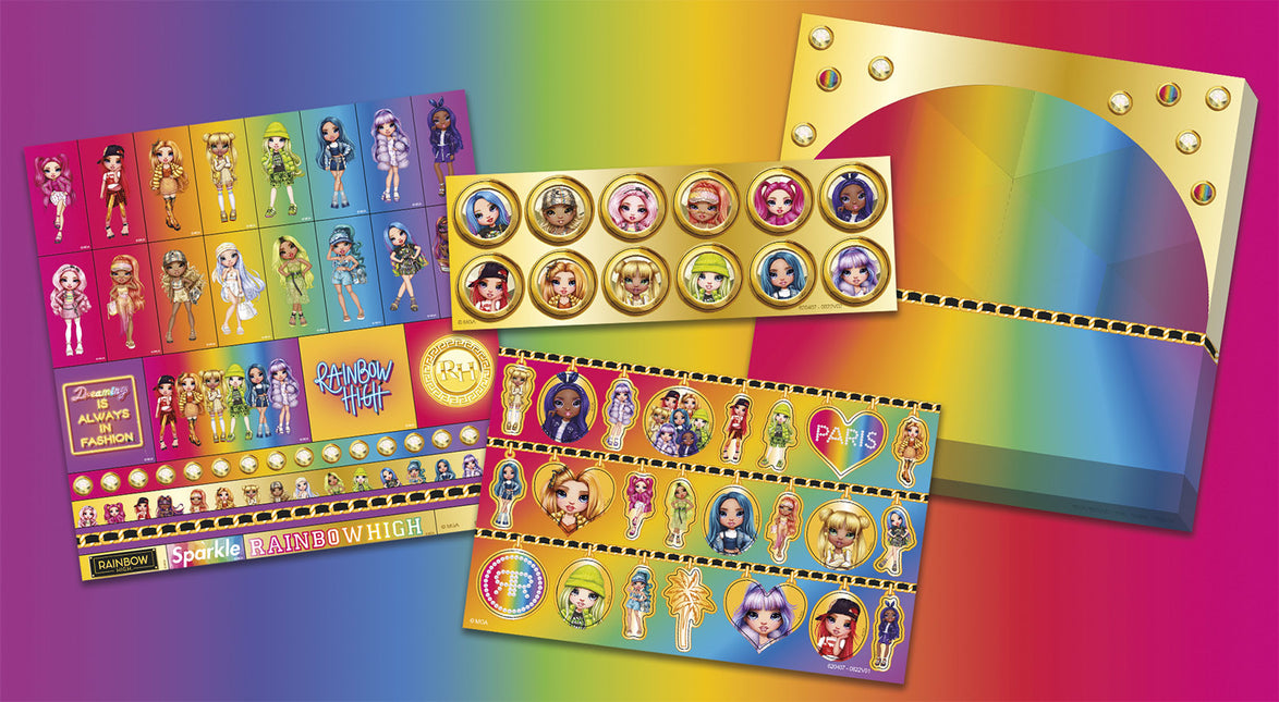 Jeu d'autocollants Rainbow High