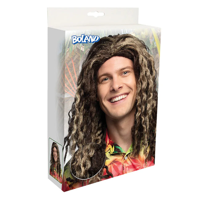 Rasta à perruque brune