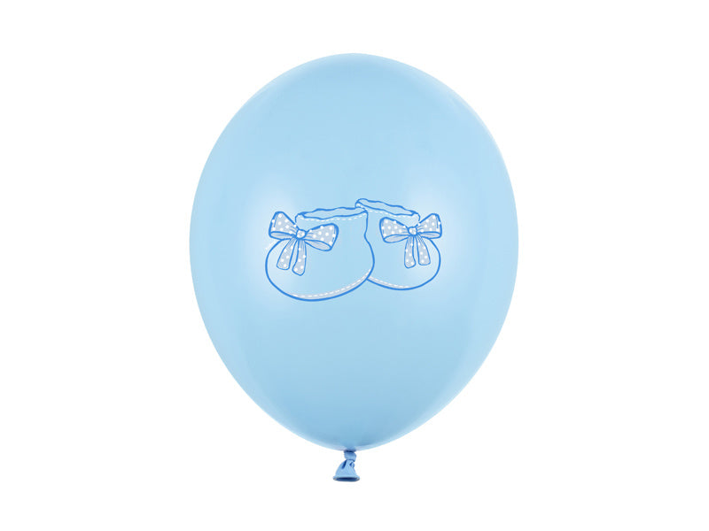 Ballons de naissance Garçons Bleu Chaussures 30cm 6pcs