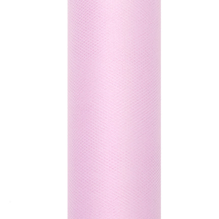 Rouleau de tulle rose clair 15cm 9m