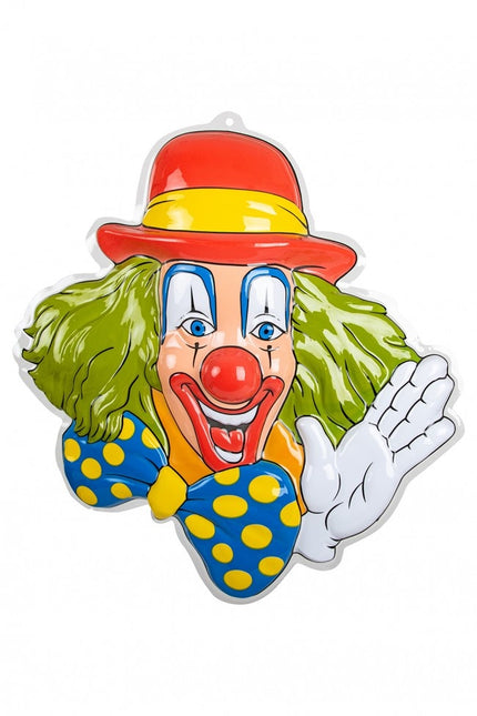 Décoration murale Clown Vert Cheveux 50cm