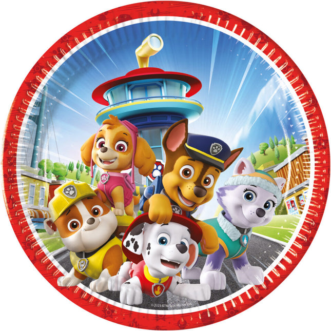 Assiettes Paw Patrol 23cm 8pcs