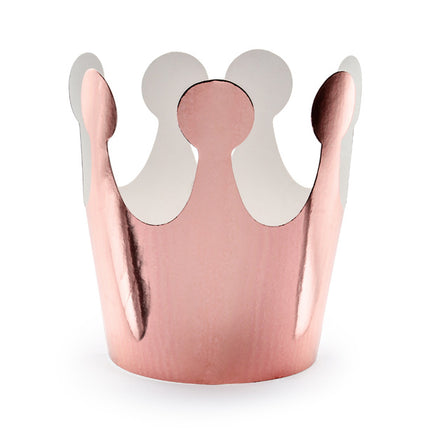 Couronne en or rose 6cm 6pcs