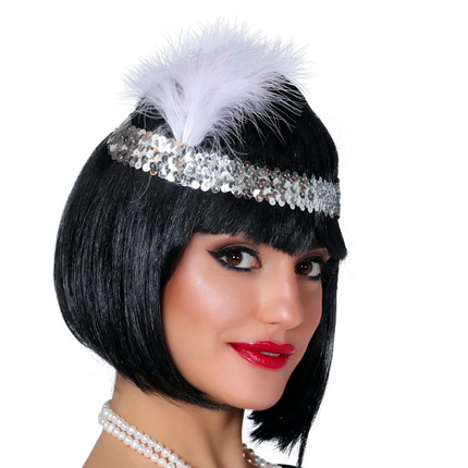 Bandeau Charleston argenté