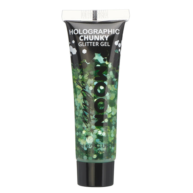 Moon Glitter Gel pailleté holographique vert 12ml
