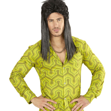 Perruque 80s Aso Longue Noire