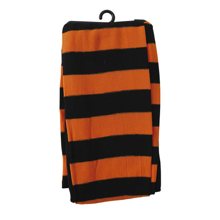 Legging orange rayé