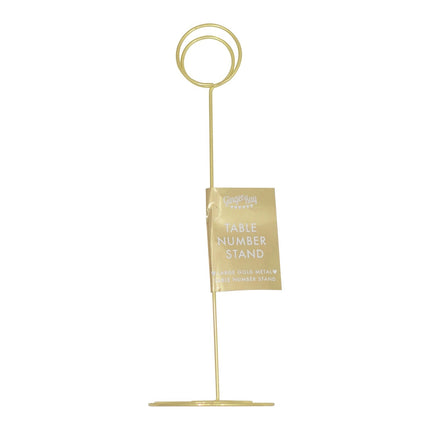Porte-nom doré 22cm