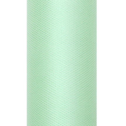 Rouleau de tulle vert menthe 15cm 9m
