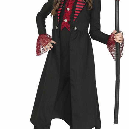 Costume d'Halloween gothique fille rouge