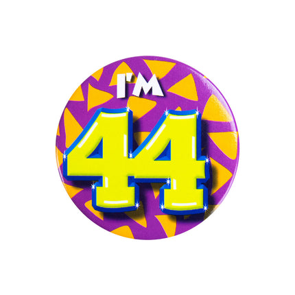 Je suis 44 Bouton 44 ans 5.5cm