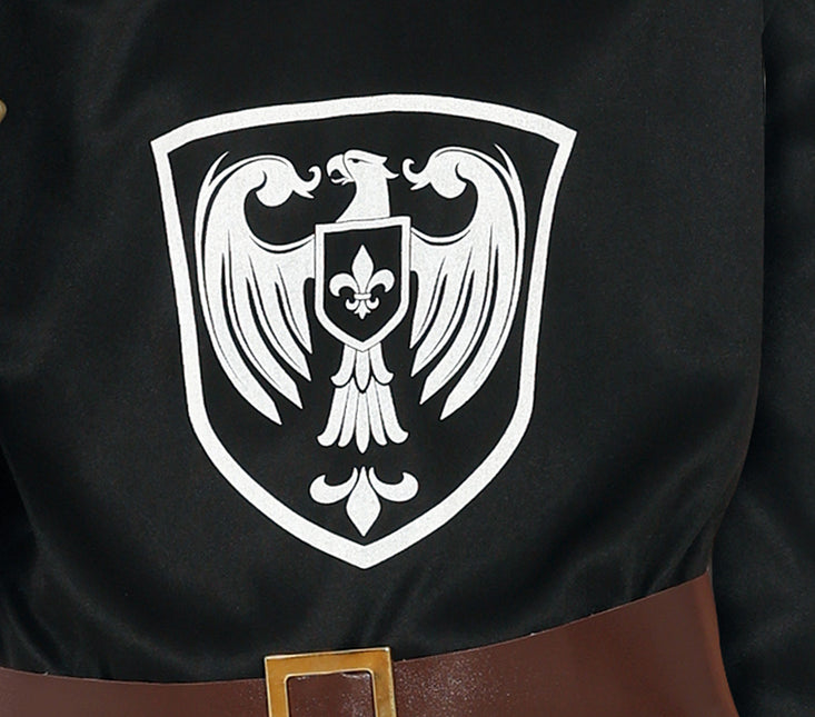 Costume de chevalier garçon noir