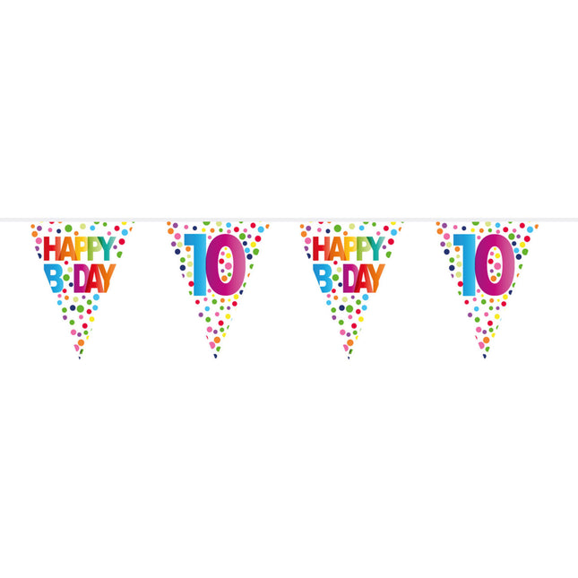 Guirlandes 10 ans Dots 10m