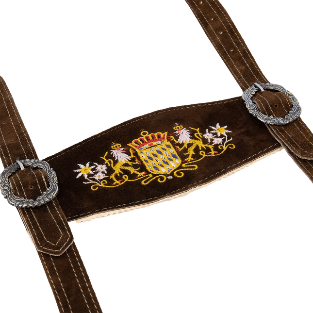 Ceinture Oktoberfest avec pinces Marron/Noir