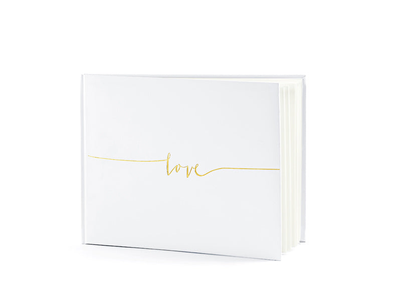 Livre d'or blanc Love 24cm