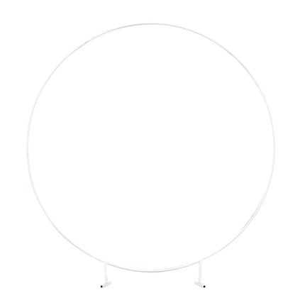 Cadre blanc rond 2m