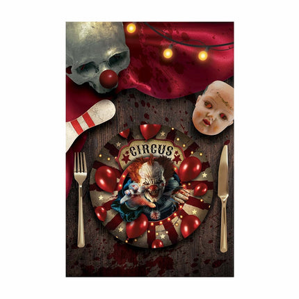 Assiettes Halloween Clown 23cm 6pcs