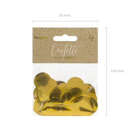 Confetti rond or