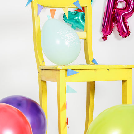 Ballons de baudruche couleur métallique 48cm 6pcs