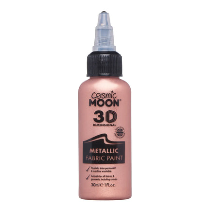 Cosmic Moon Peinture Métallique pour Tissus Rose Gold 30ml