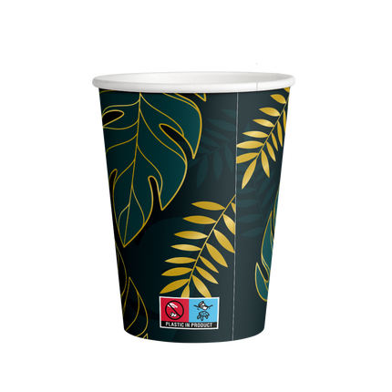 Gobelets à feuilles 250ml 8pcs