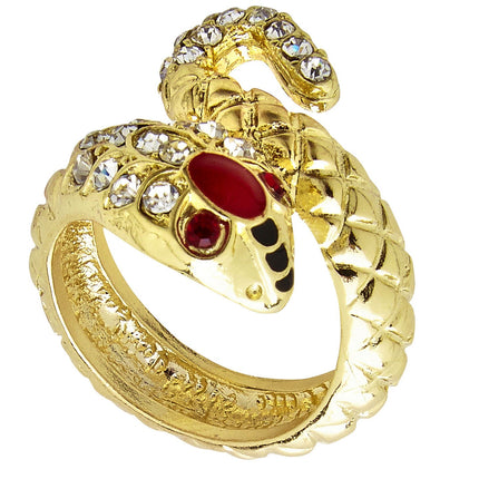 Bague serpent d'or