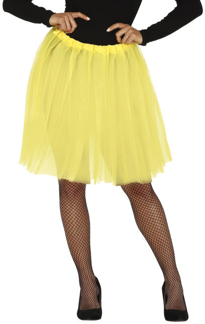 Tutu jaune pour dames 60cm