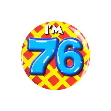 Je suis 76 Bouton 76 ans 5.5cm