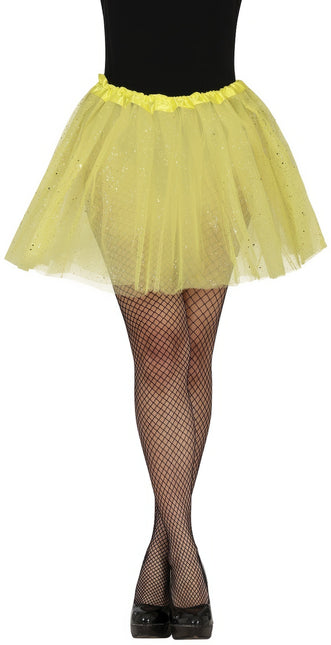 Tutu Jaune Dames Paillettes 40cm