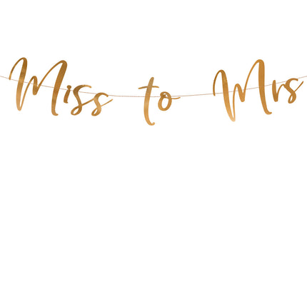 Guirlande de mariage Miss to Mrs, Rose Gold 76cm