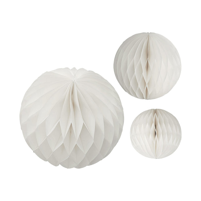 Nid d'abeilles blanc 3pcs