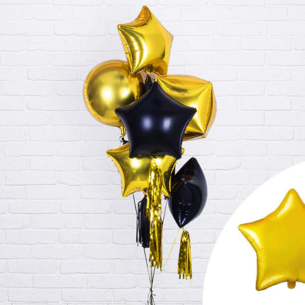 Ballon à l'hélium Star Gold Shiny Empty 48cm