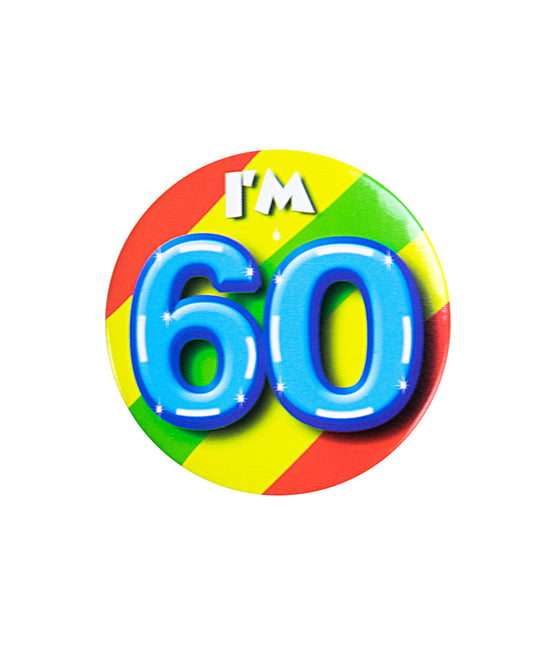J'ai 60 ans Bouton 60 ans 5.5cm