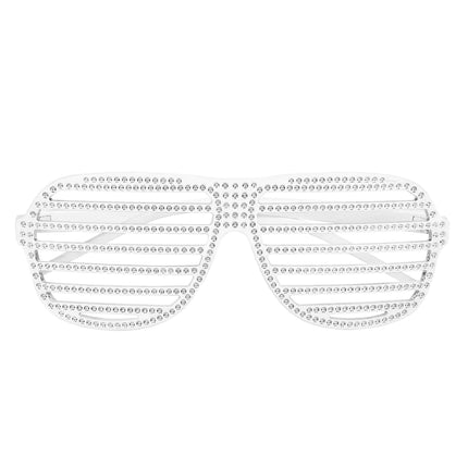 Lunettes blanches rayées